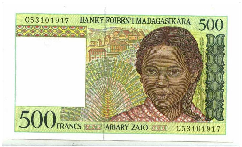 MADAGASCAR : 500 Frcs 1994 Neuf (unc) - Madagaskar