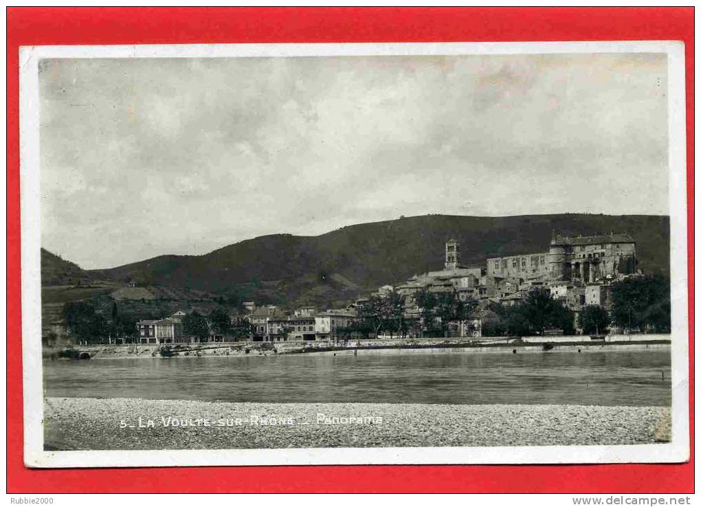 LA VOULTE SUR RHONE 1939 PANORAMA EGLISE CARTE PHOTO EN BON ETAT - La Voulte-sur-Rhône