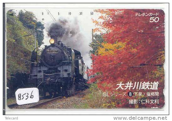 Phonecard Telefonkarte Tram Train (8536) Trein Locomotive Eisenbahn Zug Japon Japan Telecarte - Trains