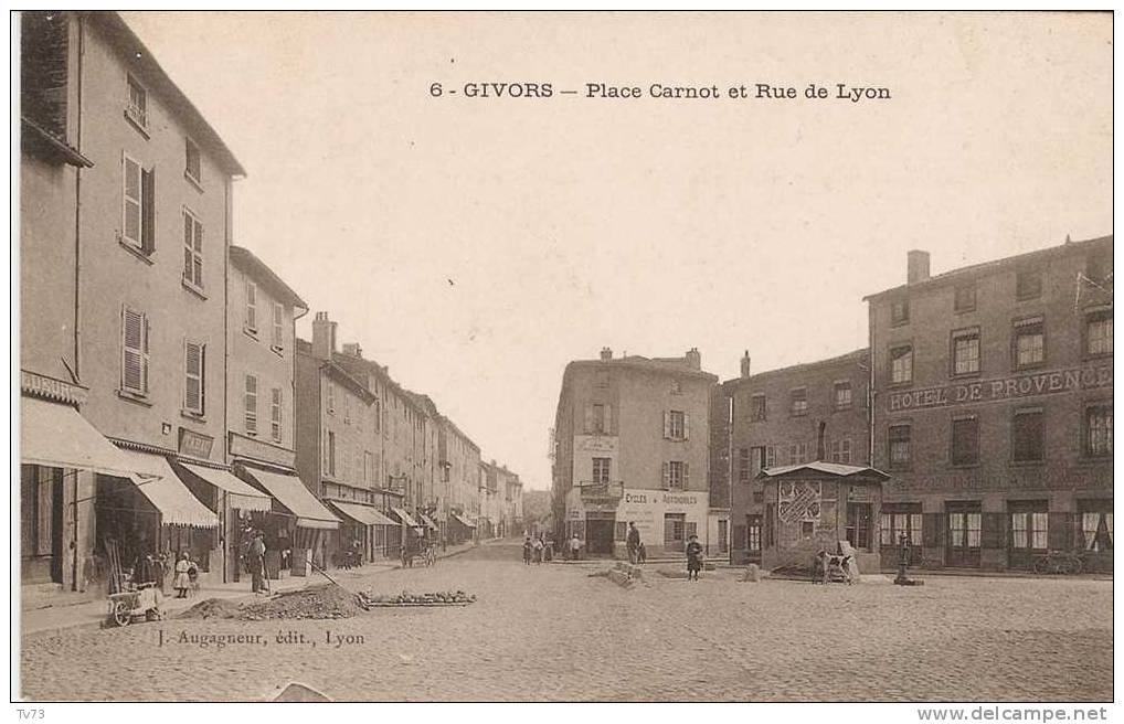 CpE0394 - GIVORS - Place Carnot Et Rue De Lyon - (69 - Rhone) - Givors