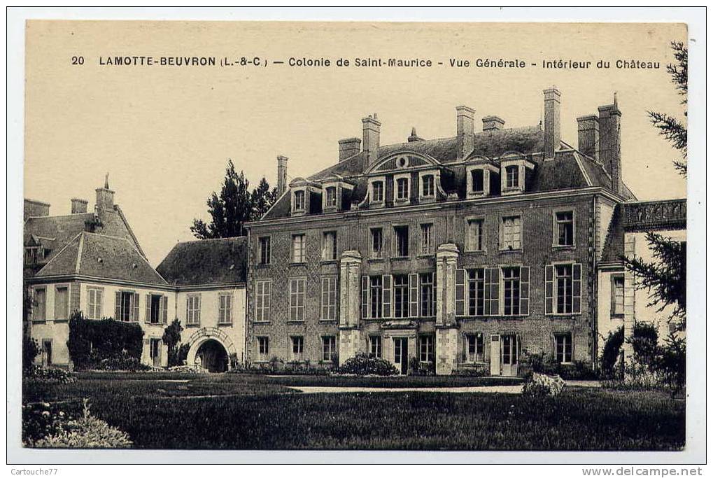 K10 - LAMOTTE-BEUVRON - Colonie De Saint-Maurice - Vue Générale - Intérieur Du Château - Lamotte Beuvron