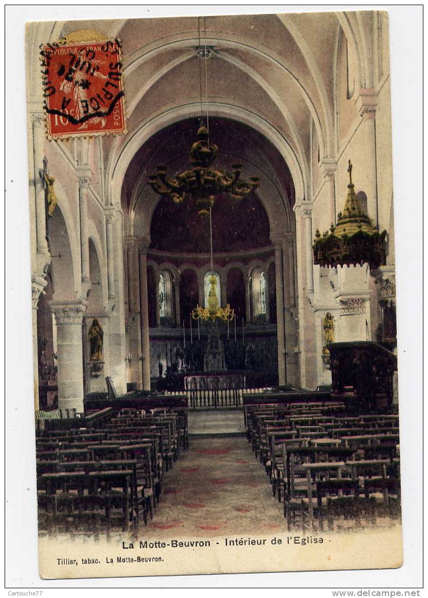 K10 - LAMOTTE-BEUVRON - Intérieur De L'église (1907) - Lamotte Beuvron