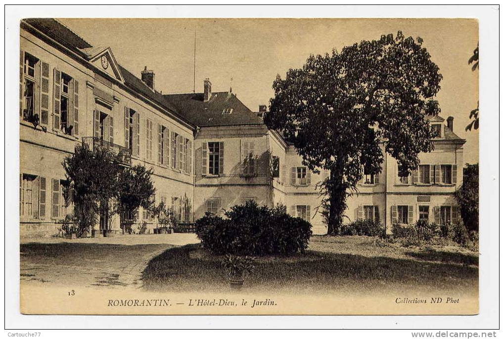 K10 - ROMORANTIN - L'Hôtel-Dieu, Le Jardin - Romorantin