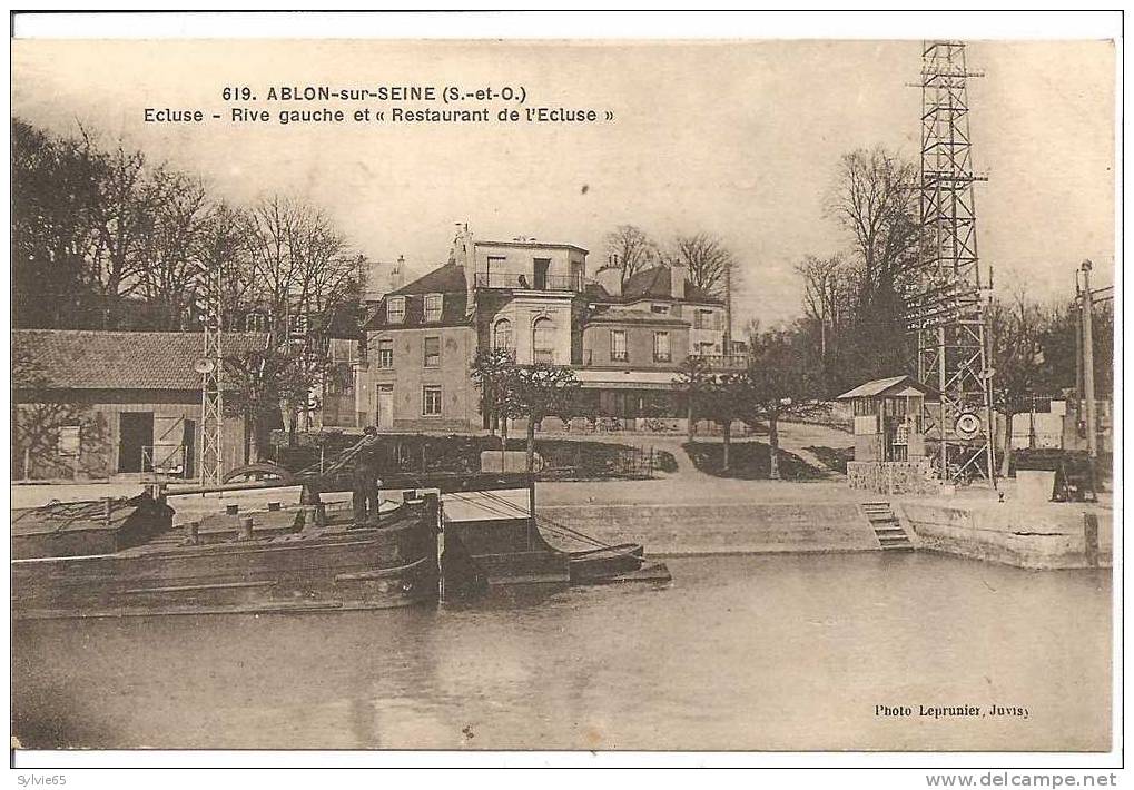 ABLONS SUR SEINE-écluse Rive Guche, Restaaurant De L´ECLUSE - Ablon Sur Seine