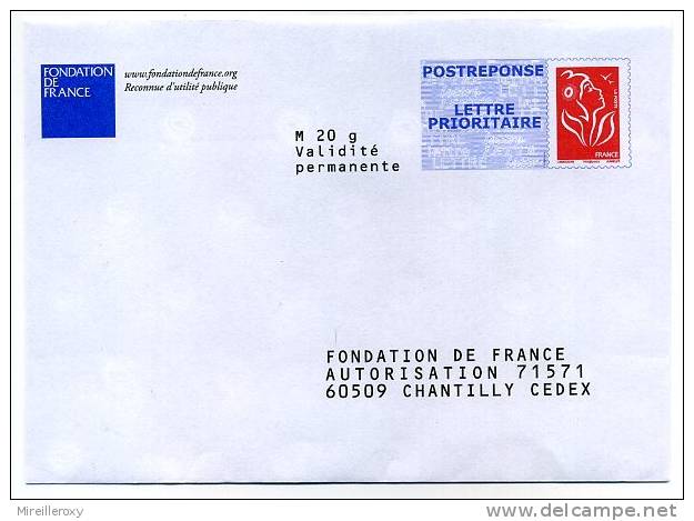 PAP POSTREPONSE FONDATION DE FRANCE - Prêts-à-poster:Answer/Lamouche