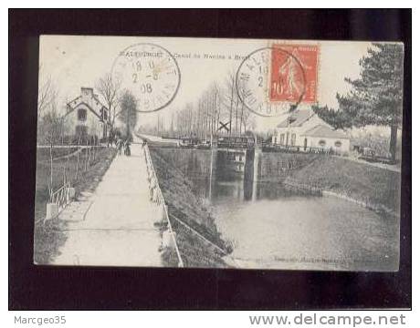 24531 Malestroit Canal De Nantes à Brest édit.dieulefit Ecluse Peniche Belle Carte - Malestroit