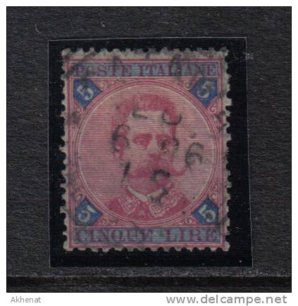 RG261 - REGNO 1891 , Umberto I : 5 Lire N. 64 . RAYBAUDI - Gebraucht