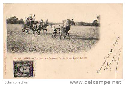 HIPPISME..retour Des Courses De Longué (49) ..Attelage. - Hippisme