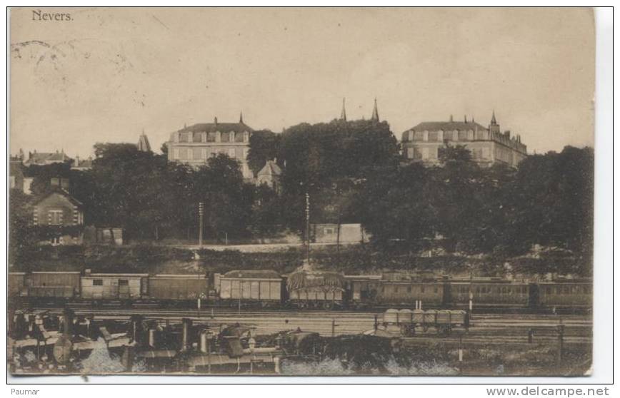 Nevers   Les Bords De La Loire     Animation   Carte Ecrite En 1903 - Guerigny