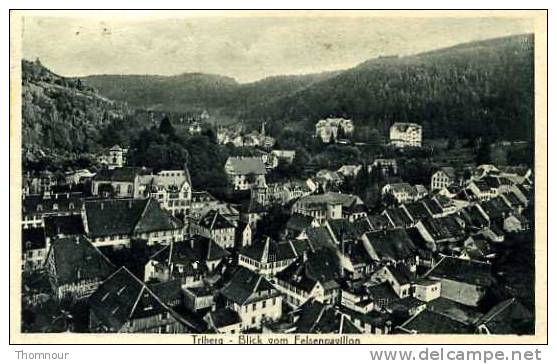 TRILBERG  - BLICK VOM FELSENPAVILLON  1920 - Triberg