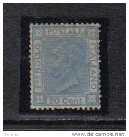 RG306 - REGNO 1865 , 20 Cent N. 26 Senza Gomma - Afgestempeld