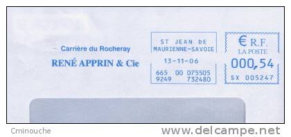 FRANCE - EMA SX 005247 - Carrière - Enveloppe Entière Fenêtre 11 X22 - Other & Unclassified