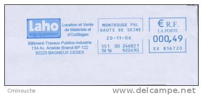 FRANCE - EMA - Engins De Chantier, Outillages, Travaux Publics, Batiments échafaudage-enveloppe Entière Fenêtre 16,2 X23 - Sonstige & Ohne Zuordnung