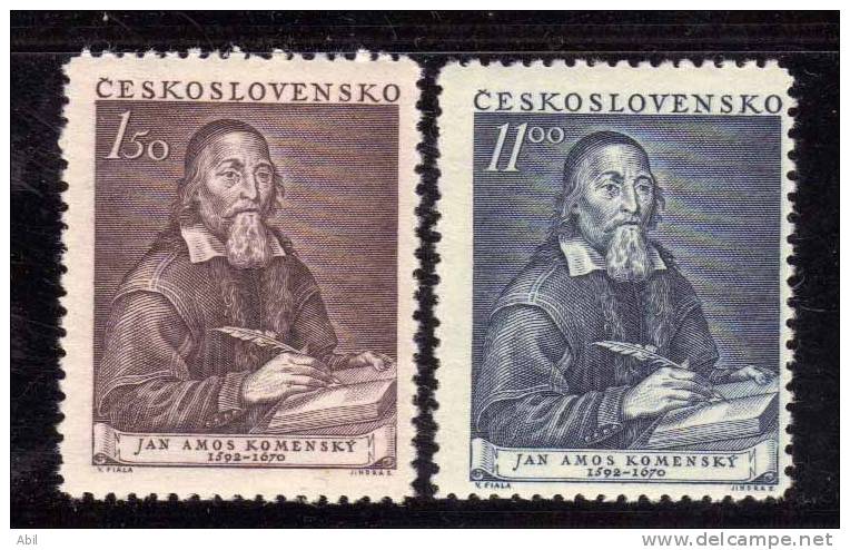 Tchécoslovaquie 1952 N°Y.T. :  629 Et 630** - Unused Stamps