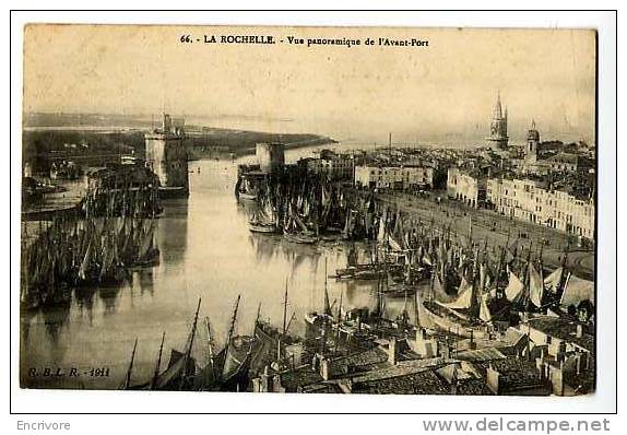 Cpa LA ROCHELLE Vue Panoramique De L'avant Port- RBLR 66 - Tres Belle Vue Des VOILURES - La Rochelle