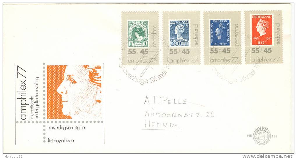 Enveloppe Amphilex 77 Des Pays Bas - FDC