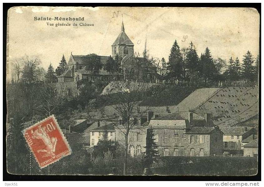 51 - Sainte-Ménehould - Vue Générale Du Château - Sainte-Menehould