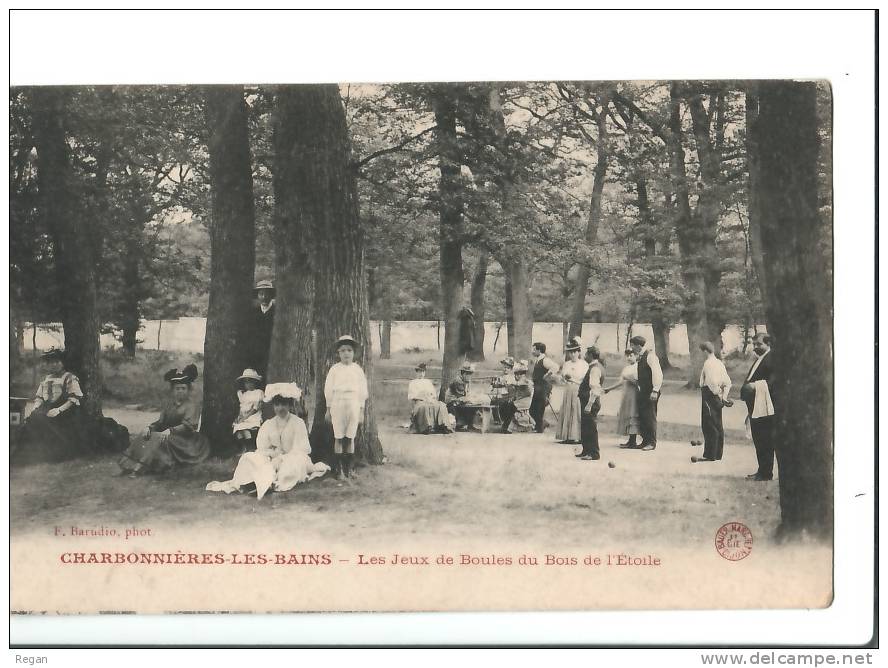 CPA-----69-----CHARBONNIERES-LES-BAINS-----BOIS De L'ETOITE----JEUX De BOULES----SPORT - Charbonniere Les Bains