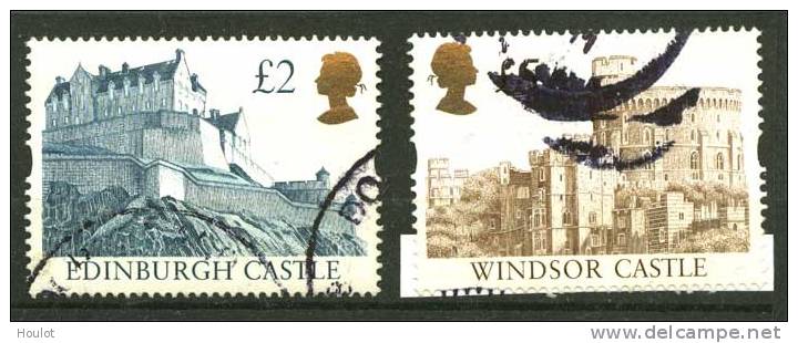 Großbritannien Mi. N° 1398/99 III;  2 Und 5 Pfund Marke Windsor Castle Und Endingburgh Castle  In Type III - Unclassified