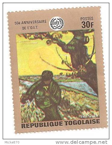 Togo N°652 Beuf** 50e Anniversaire De L'OIT - IAO