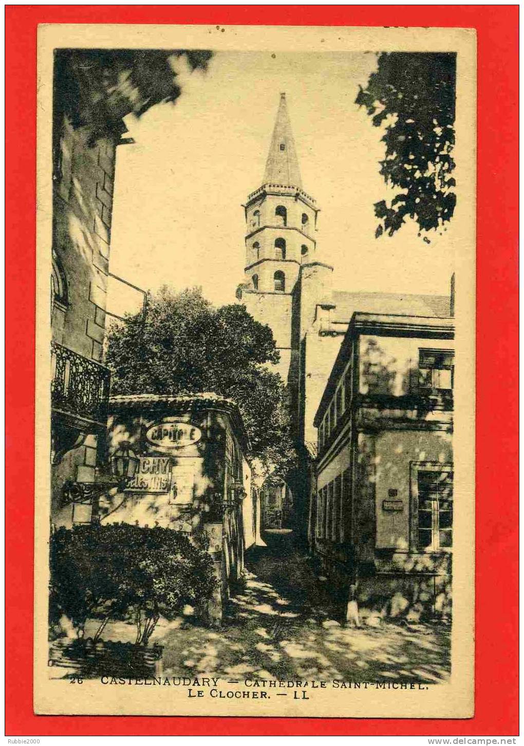 CASTELNAUDARY CATHEDRALE SAINT MICHEL LE CLOCHER CARTE EN BON ETAT - Castelnaudary