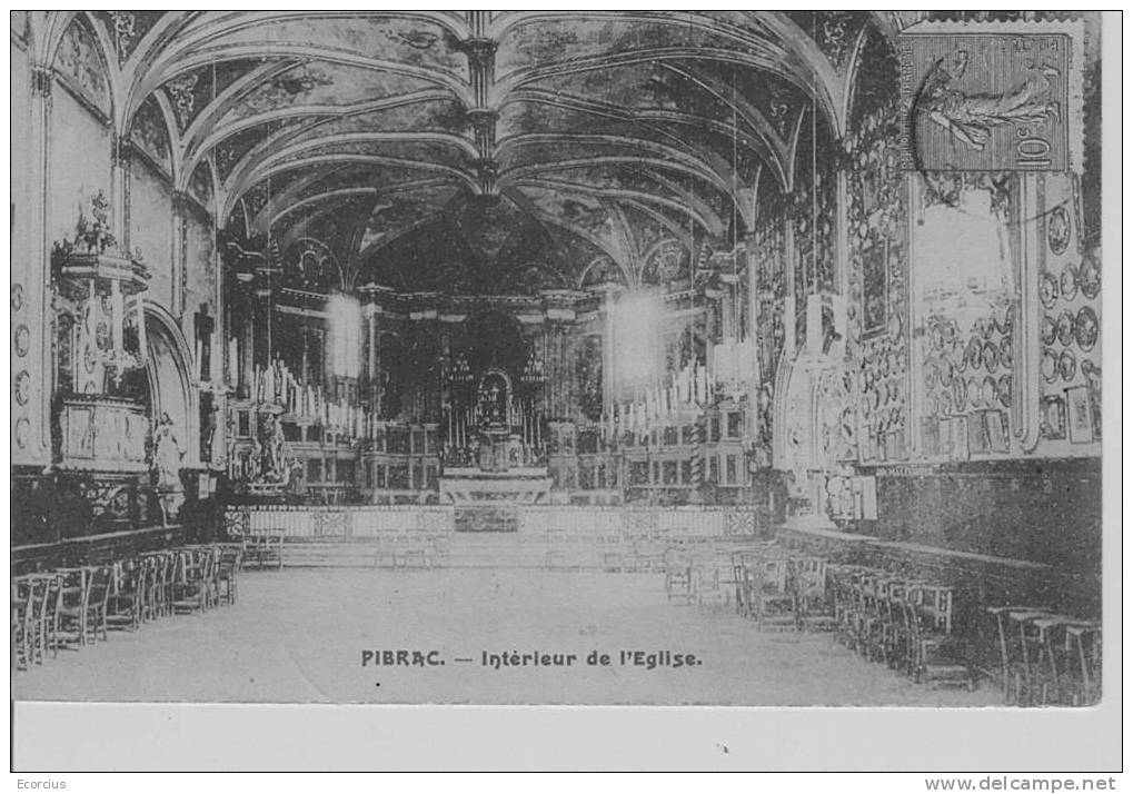 CPA - 31 - PIBRAC - INTERIEUR DE L'EGLISE . - Pibrac