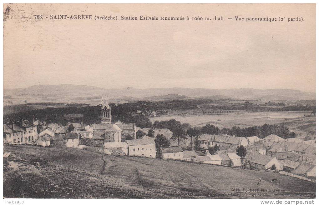 762   -     Saint Agrève   -   Vue Panoramique - Saint Agrève