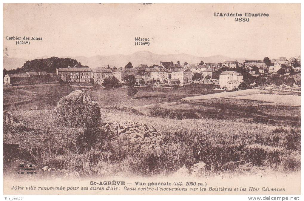2880   -     Saint Agrève   -    Vue Générale - Saint Agrève