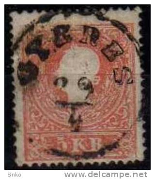 1858. OPM. 5 Kr. With Gyeres Postmark - Gebruikt