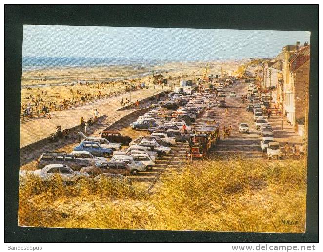 CPSM - Quend Plage (80) - Vue De L' Esplanade Et De La Plage ( Animée Automobile Petit Train MAGE ) - Quend