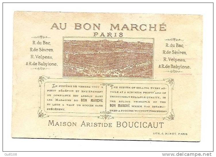 Jolie Chromo Au Bon Marché J Minot Enfant Chien Déguisement Maire Gendarmes Gendarme A2-37 - Au Bon Marché