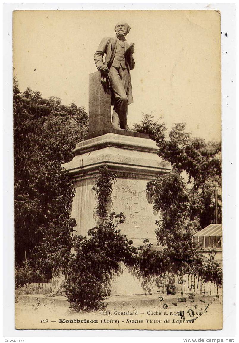 K10 - MONTBRISON - Statue De Victor De LAPRADE (1922) - Montbrison