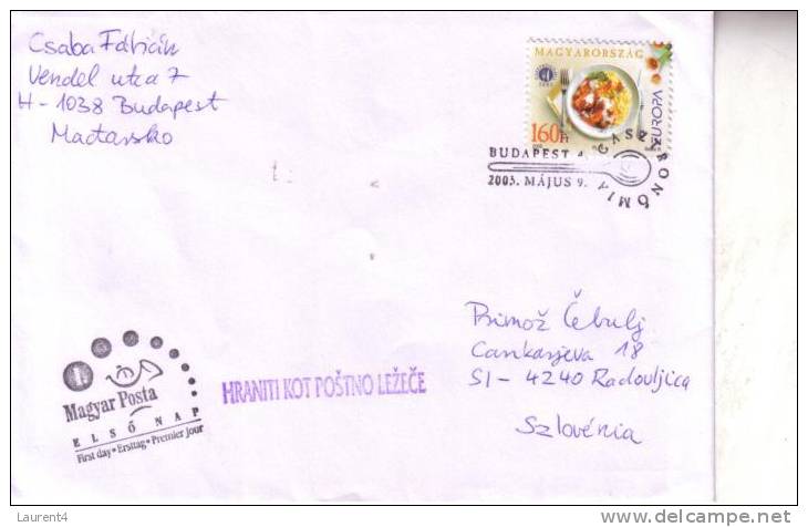 1 Hungary Cover - Envelope De Hongrie - 2003