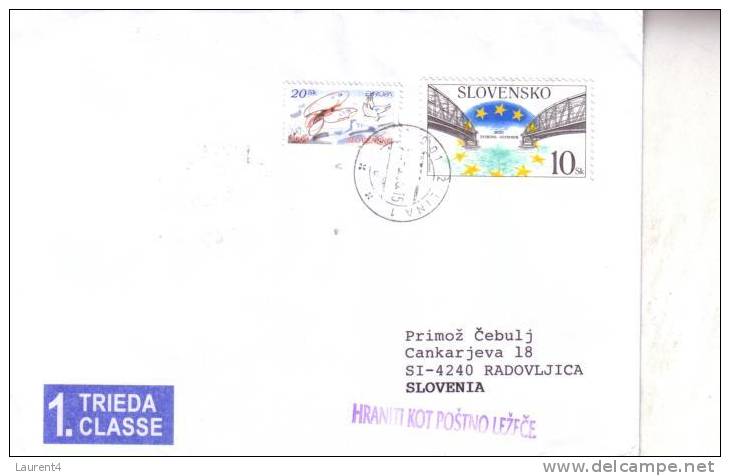 1 Slovakia Cover - Envelope De Slovakie - 2003