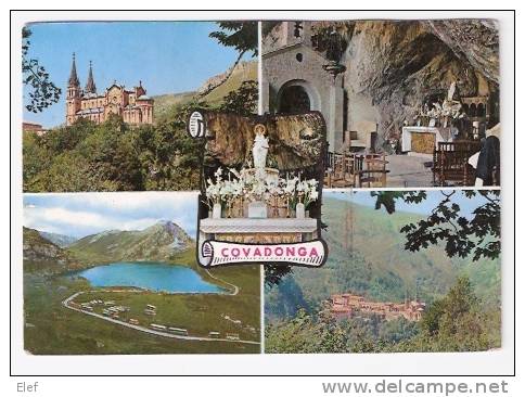 COVADONGA (Santander) , Eglise, Vierge , Grotte , Lac; B/TB - Cantabria (Santander)