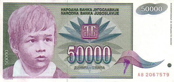 YOUGOSLAVIE   50 000 Dinara   Daté De 1992    Pick 117     ***** QUALITE  XF ***** - Yugoslavia