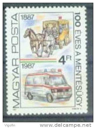 U 1987 COACHE, HUNGARY, 1v, MNH - Diligences