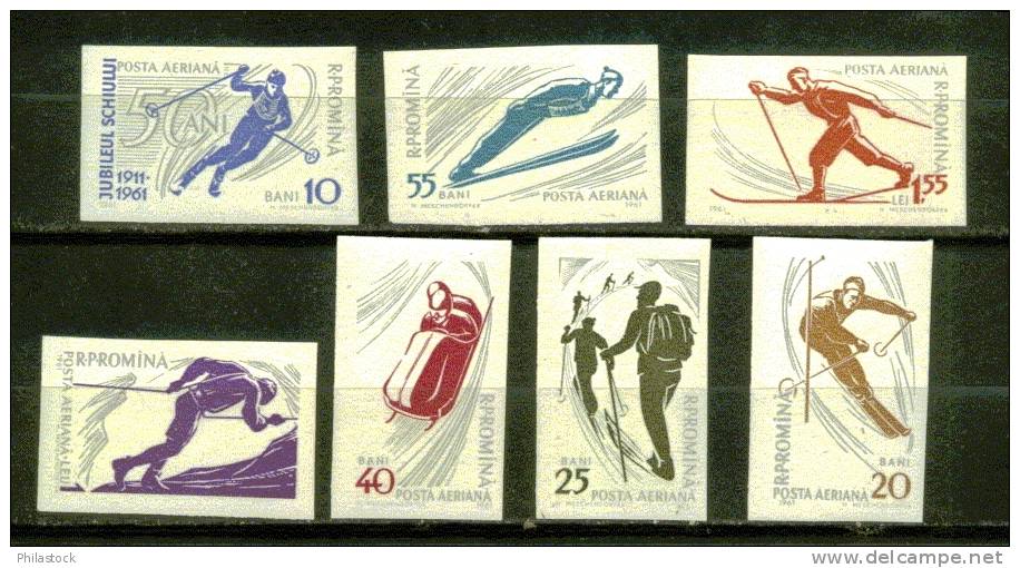 ROUMANIE POSTE AERIENNE N° 134 A 140 * - Used Stamps