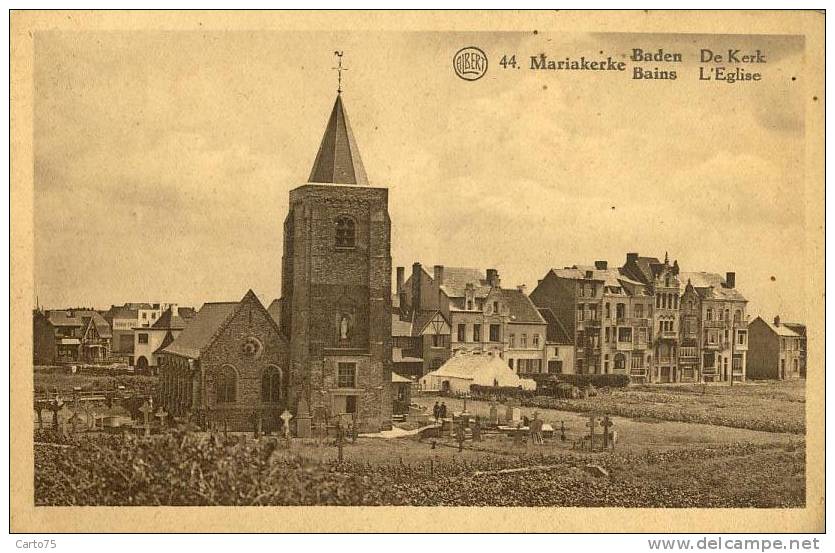 BELGIQUE - MARIAKERKE BAINS - L'Eglise - Cimetière - Autres & Non Classés