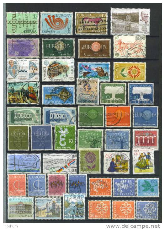 VEND TRES BEAU LOT DE TIMBRES EUROPA - Colecciones