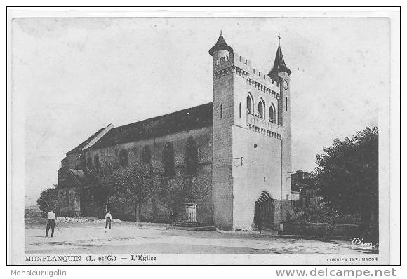 47 )FL) MONTFLANQUIN, L'église, Combier édit - Monflanquin