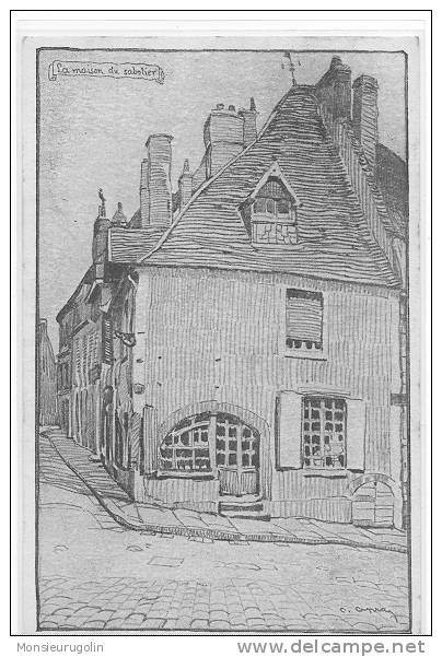 58)FL) LA CHARITE SUR LOIRE, La Maison Du Sabotier, Dessin De C CIPRA, Delalayance édit - La Charité Sur Loire