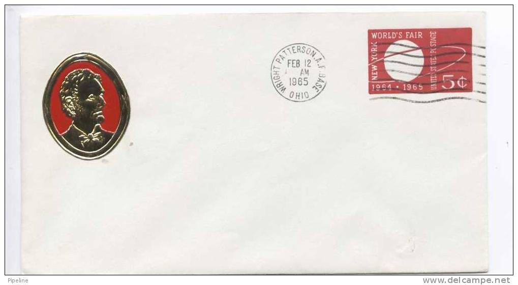 USA Postal Stationery Cover New York Worlds Fair 1964-1965  12-2-1965 - 1961-80