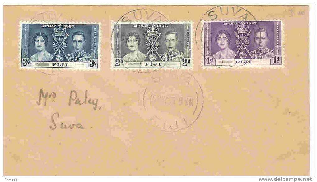 Fiji-1937 Coronation FDC - Fiji (1970-...)