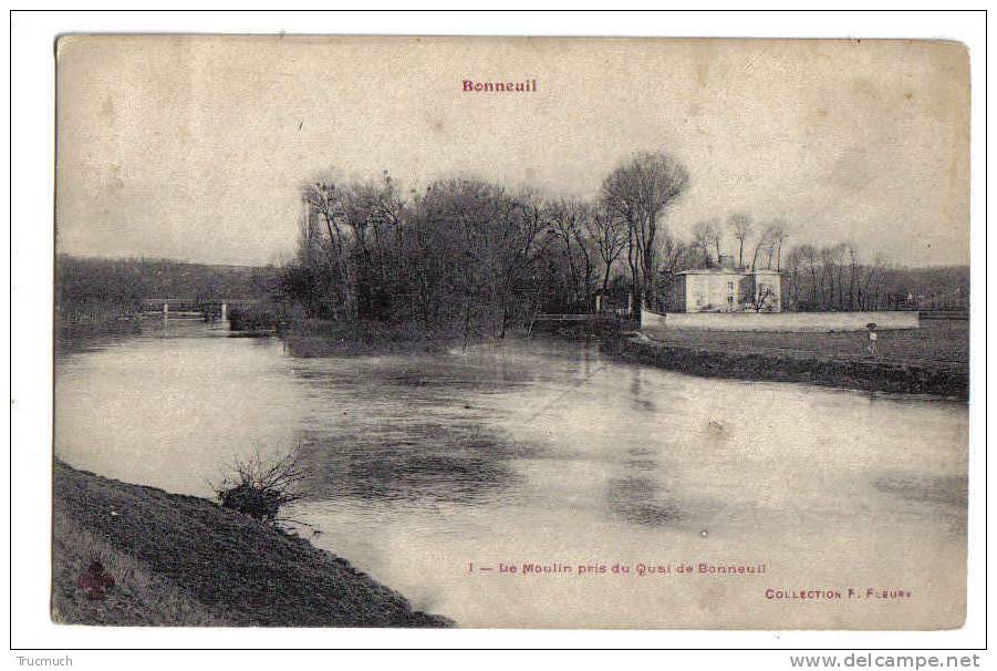 F3037 - BONNEUIL - Le Moulin Pris Du Quai De Bonneuil - Bonneuil Sur Marne