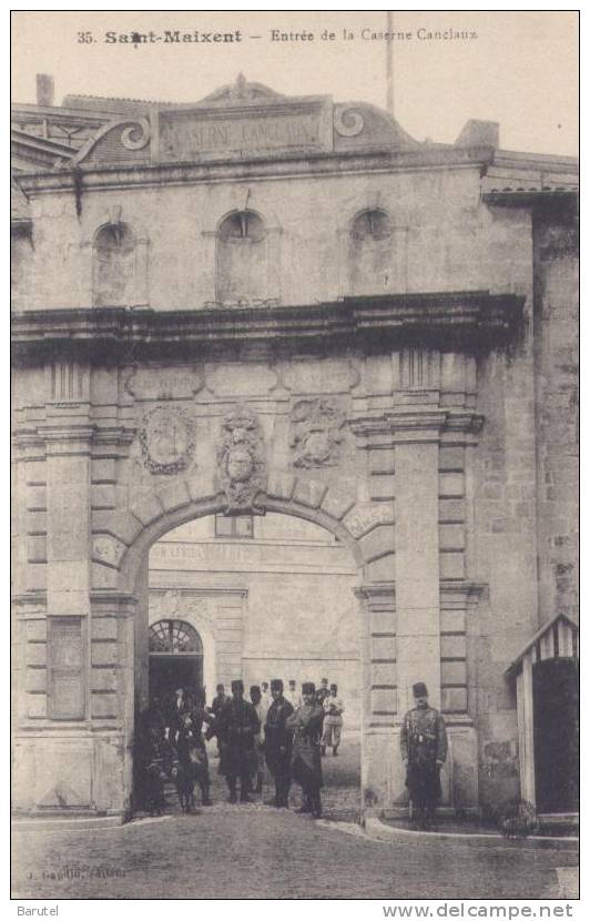 SAINT MAIXENT - Entrée De La Caserne Canclaux - Saint Maixent L'Ecole