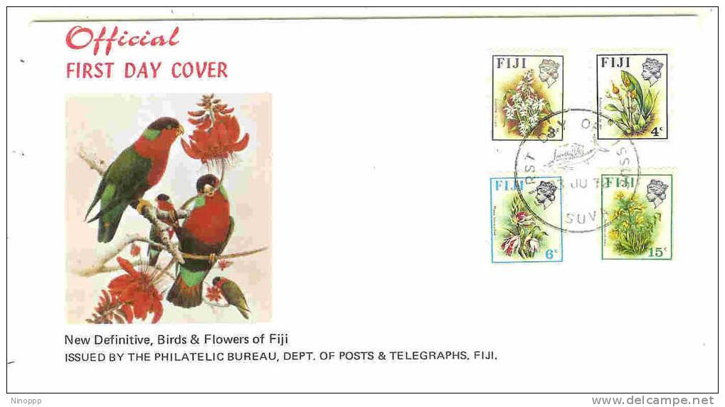 Fiji-1972 Birds Definitive (23 June)  FDC - Fiji (1970-...)