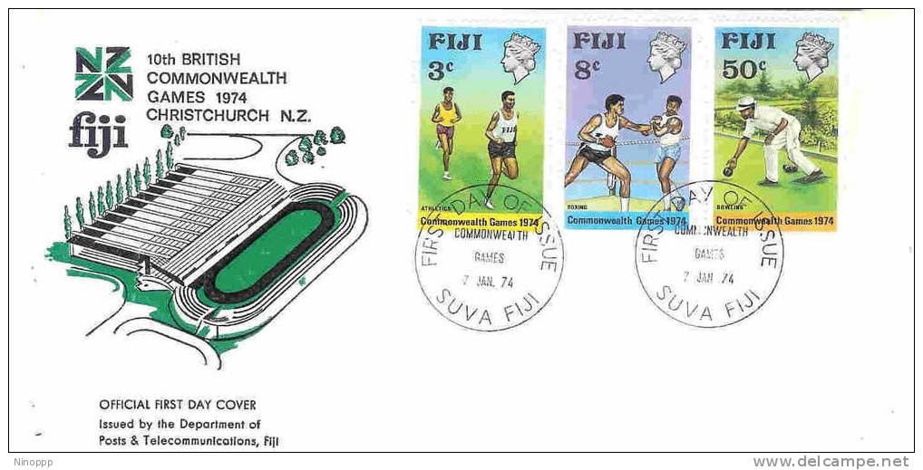 Fiji-1974 10th British Commonwealth Games   FDC - Fiji (1970-...)