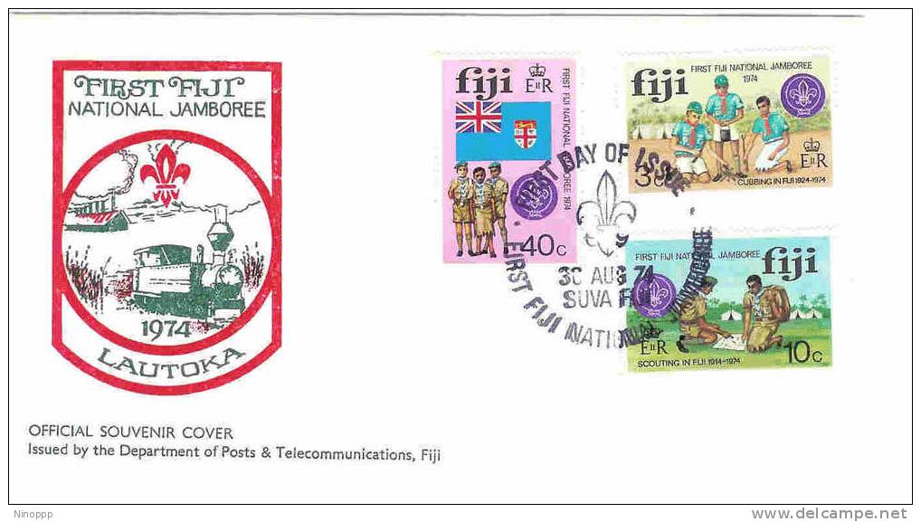 Fiji-1974 First National Jamboree  FDC - Fidji (1970-...)