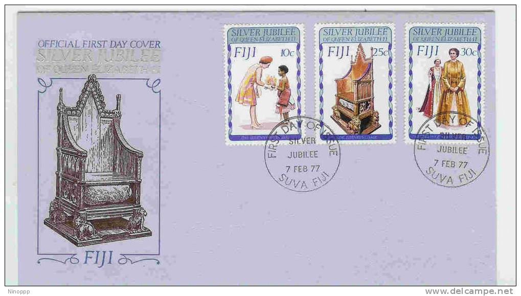 Fiji-1977 Silver Jubilee FDC - Fidji (1970-...)